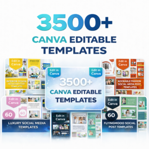 3500+ Canva Editable Social Media Templates Mega Bundle for
